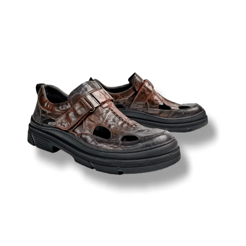 Brounvanm Casual Shoes Men's Coffee-2