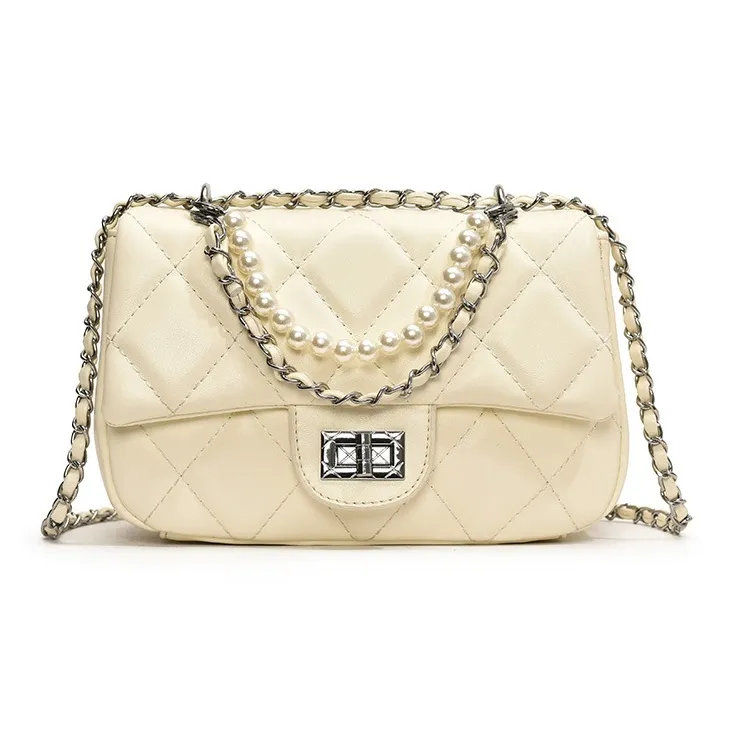 Bywhich PU Shoulder Bag Crossbody Bag Regular Women's Black/White/Pink/Silver-0