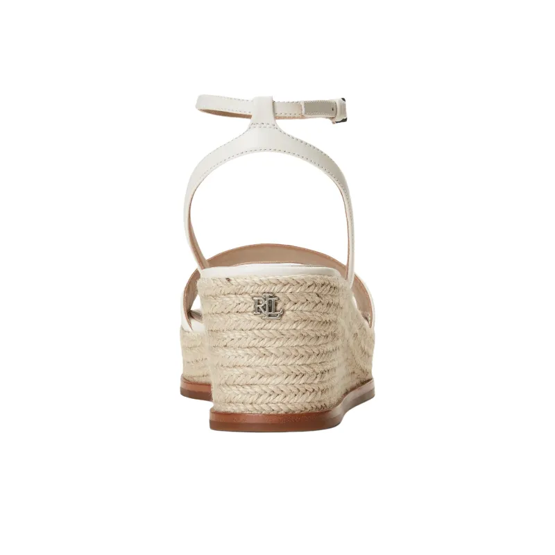 LAUREN RALPH LAUREN Leona Strap Sandals 3.5cm Women's White-3
