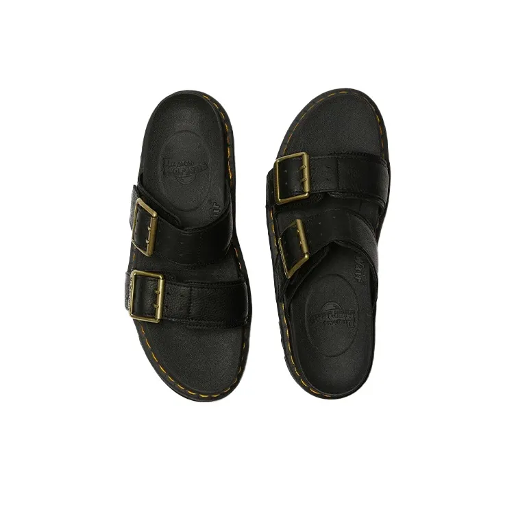 Dr.Martens Myles II Ambassador Rubber Sole Slip-Resistant Slide Slippers Unisex Black-2