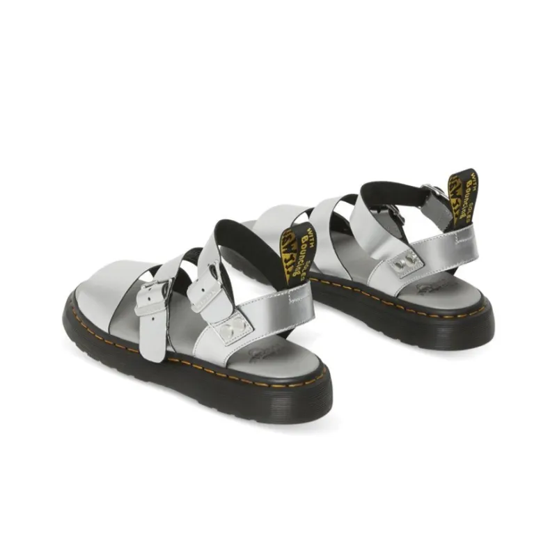 Dr.Martens Gryphon Sandals Silver Women's-4