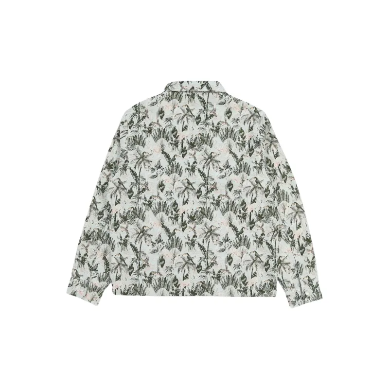 PLEASURES Parrot Work Zip up Shirt Jacket-1
