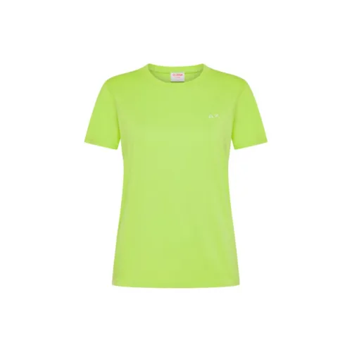 SUN 68 T-Shirts Women's Fluorescent Green