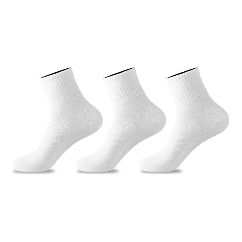 H YXIANG Mid Calf Socks Men's 3 Pack-2
