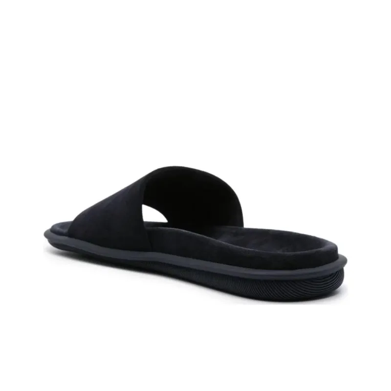 GIORGIO ARMANI Logo Embossed Slip On Slides-4
