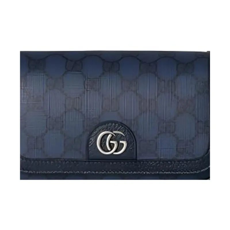 GUCCI Supreme Canvas Shoulder Bag, Crossbody Bag Extra Mini Men's Blue-6