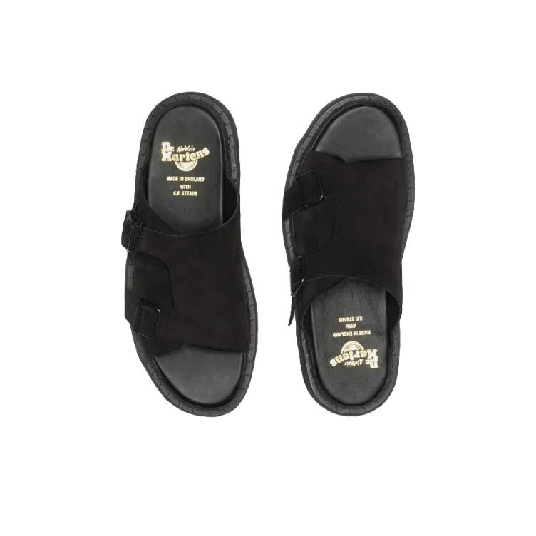 Dr.Martens Rubber Sole Slip Resistant Slide Slippers Unisex Black-4