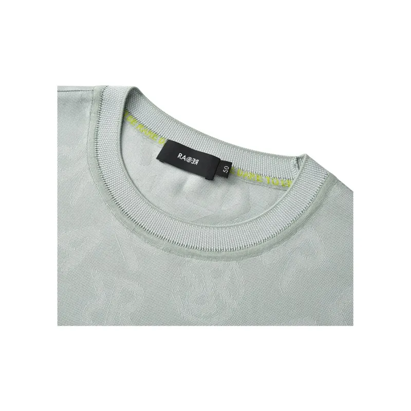 RARE Short Sleeved T Shirts Men's Gray Green-3