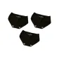 3 Pack (Black+Black+Black)
