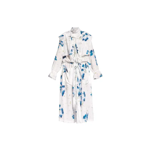 Lemaire SS24 Spring/Summer Collection Long-Sleeved Dresses Women's Blue