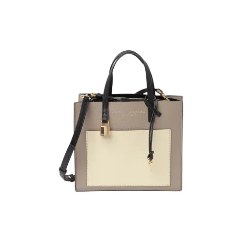 MARC JACOBS Leather Small Square Tote Bag Handbag Crossbody Bag Mini Women's Pink White Multicolor