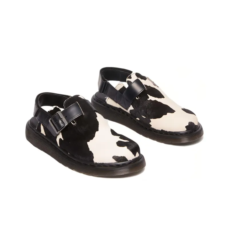 Dr.Martens Casual Single Shoes Women's Black White-3