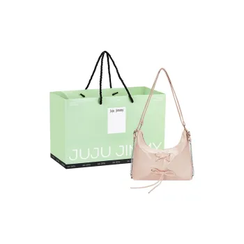 Juju Jimmy PU Double Shoulder Crossbody Bag, Shoulder Bag Women's Pink/Silver/Black