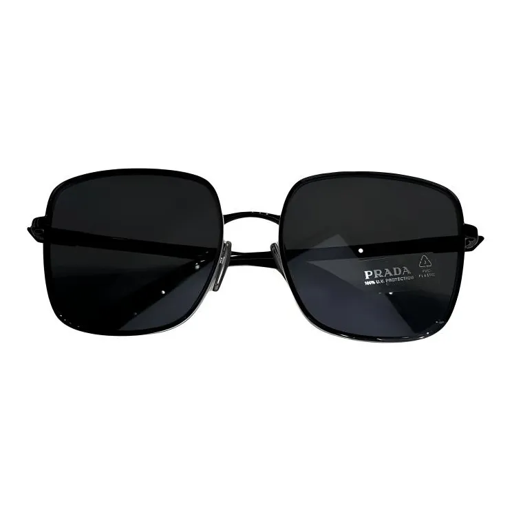 PRADA Square Sunglasses Unisex Black-1