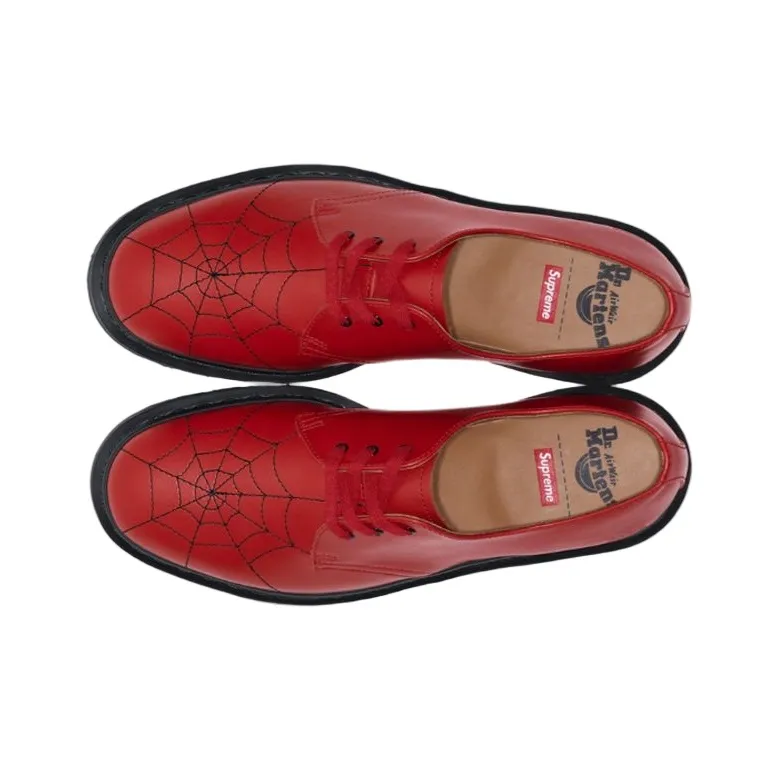 Dr. Martens 3-Eye Supreme Spiderweb Red-2