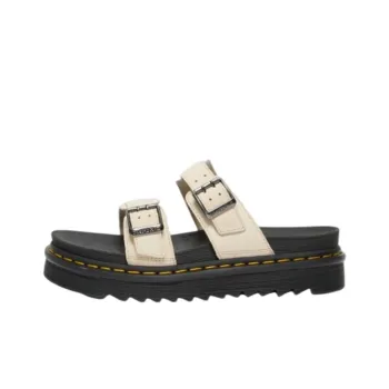 Dr.Martens Rubber Sole Slip Resistant Slide Slippers Unisex White