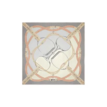 GUCCI - Silk Scarves Unisex Gray