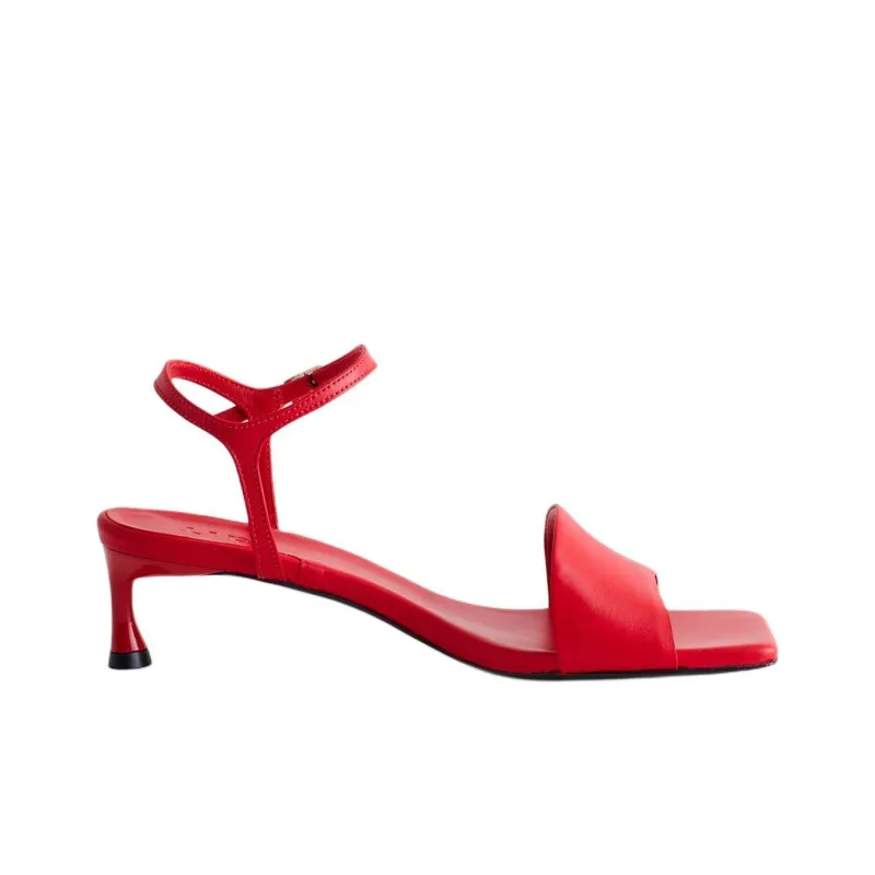 TIBI Wilbur Strap Sandals 4.5cm Women's Red-1
