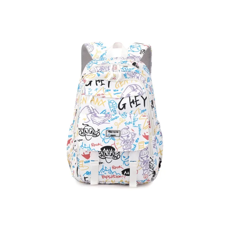 Natural Fish Oxford Backpacks Regular Men's Multicolor-9