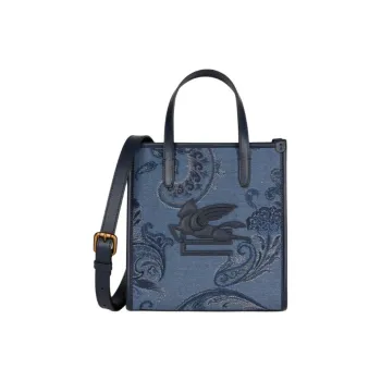 ETRO Small Denim Jacquard Love Trotter Bag