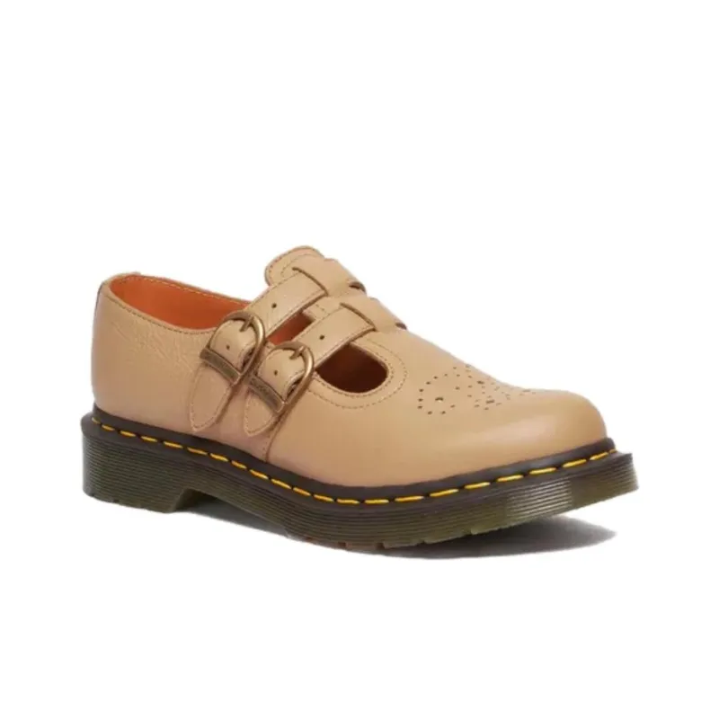 Dr.Martens Chunky Heel Mary Jane Shoes Women's Umber-1