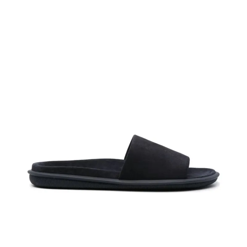 GIORGIO ARMANI Logo Embossed Slip On Slides-1