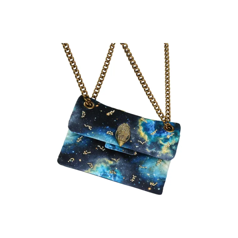 Kurt Geiger London Velvet Shoulder Bag Crossbody Bag Mini Women's Blue-3