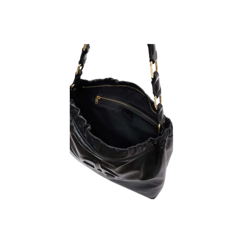 Anine Bing Kate Logo Embossed Shoulder Bag-1