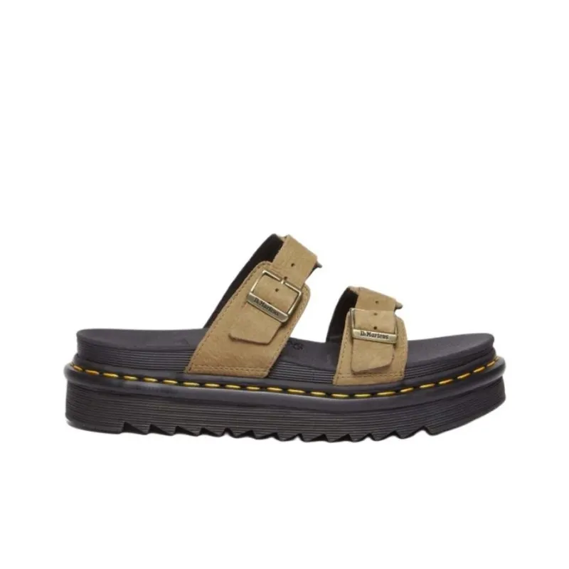Dr.Martens Slip Resistant Slide Slippers Women's Brown-1