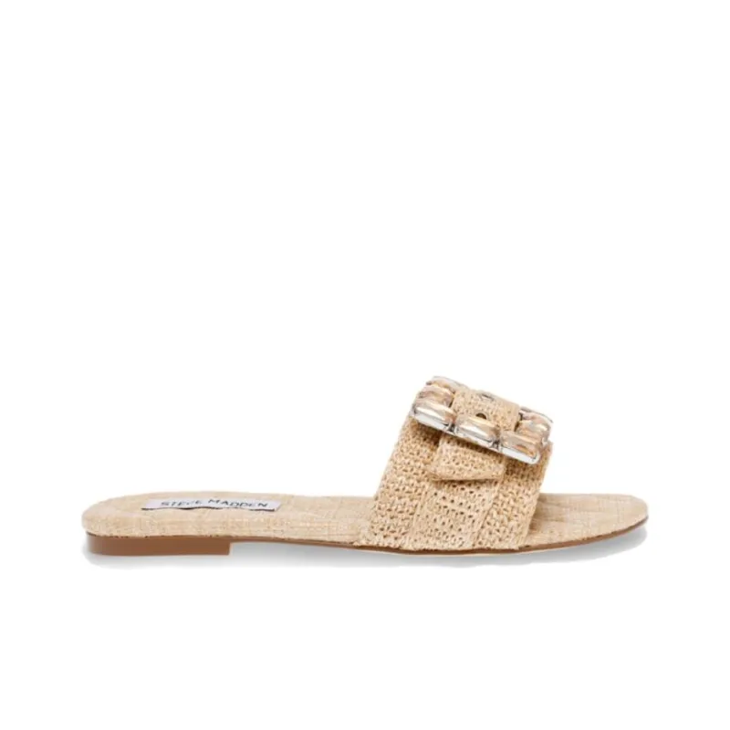 STEVE MADDEN Slide Slippers Women's Natural-1