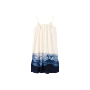 Close-fitting Areas Nightgown Women's Apricot