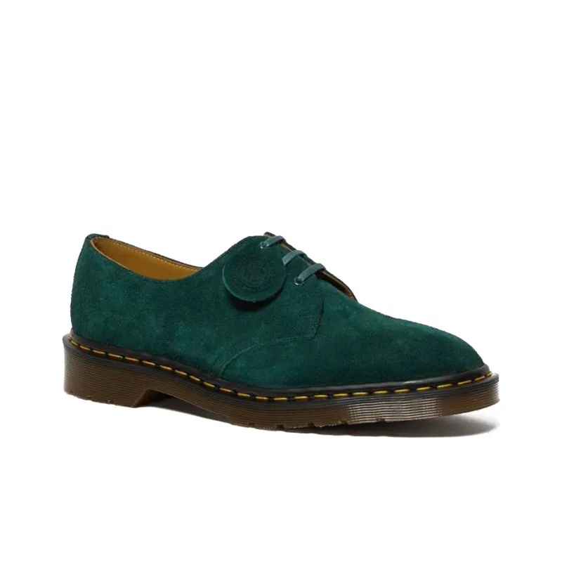 Dr.Martens 1461 Made In England Suede Oxford Shoes 'Green'-1