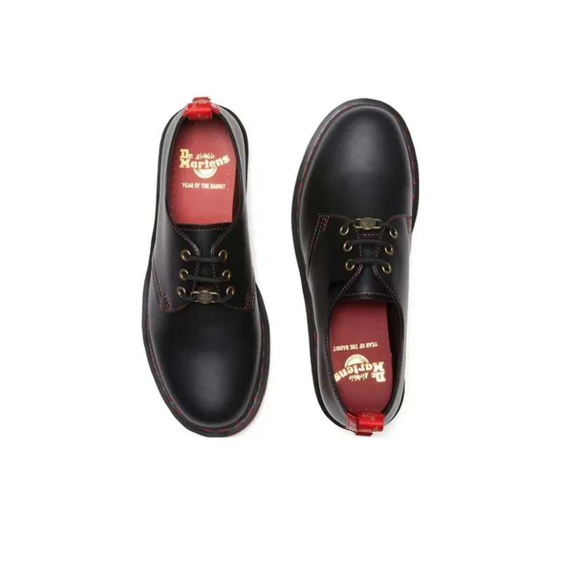 Dr.Martens 1461 Year Of The Rabbit Leather Oxford Shoes 'Black Red'-4