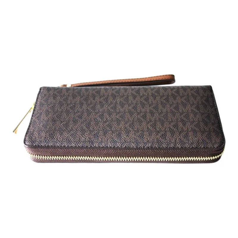 MICHAEL KORS Jet Set Coated Canvas Wallet Tubas Men's Brown-3