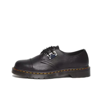 Dr.Martens 1461 Toe Plate Lunar Leather Oxford Shoes 'Black Milled Nappa'