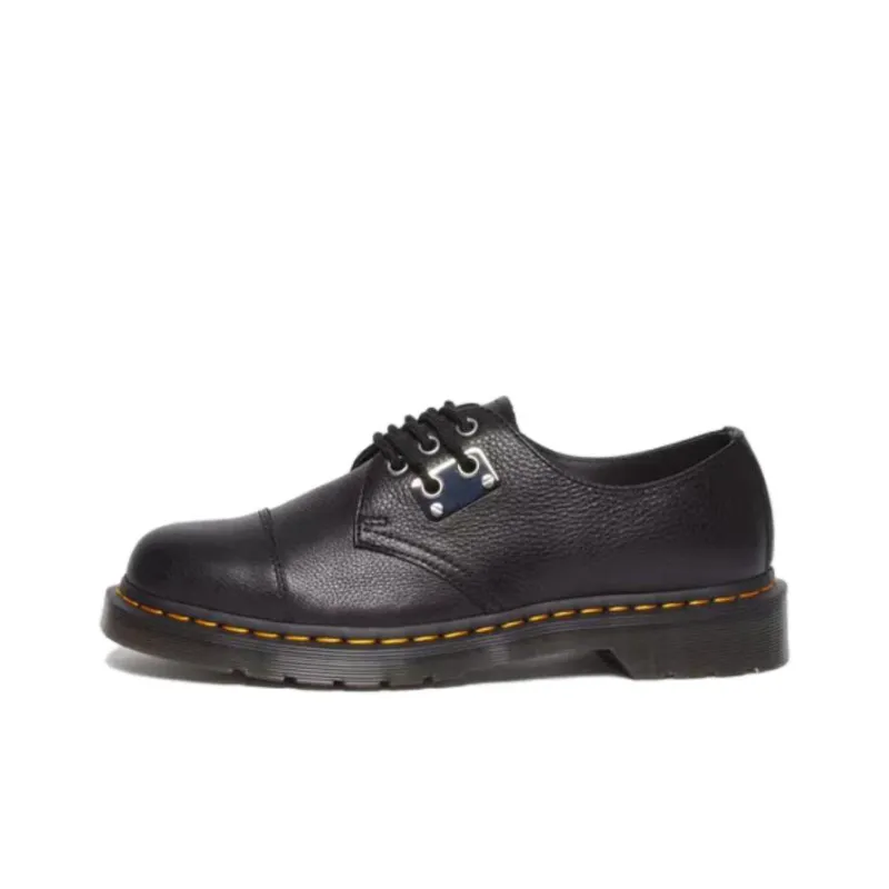 Dr. Martens Dr.Martens 1461 Toe Plate Lunar Leather Oxford Shoes 'Black Milled Nappa'-0