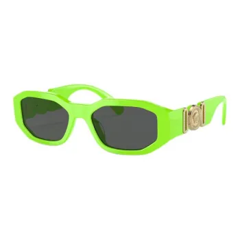 VERSACE Acetate Irregular Shape Sunglasses Kids' Green