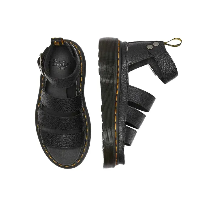 Dr.Martens Clarissa Ii Leather Platform Sandals 'Black' Women's-2