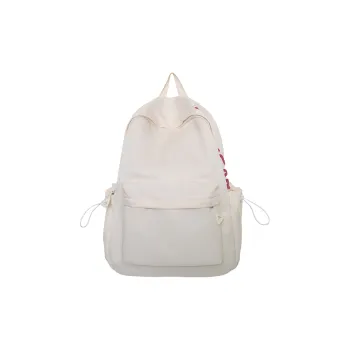 TANGCOOL Nylon Backpack Unisex White/Black/Pink/Blue/Yellow