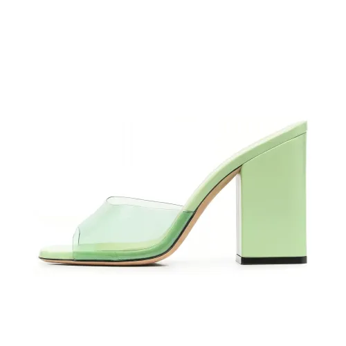 Paris Texas Anja 100mm Translucent Mules