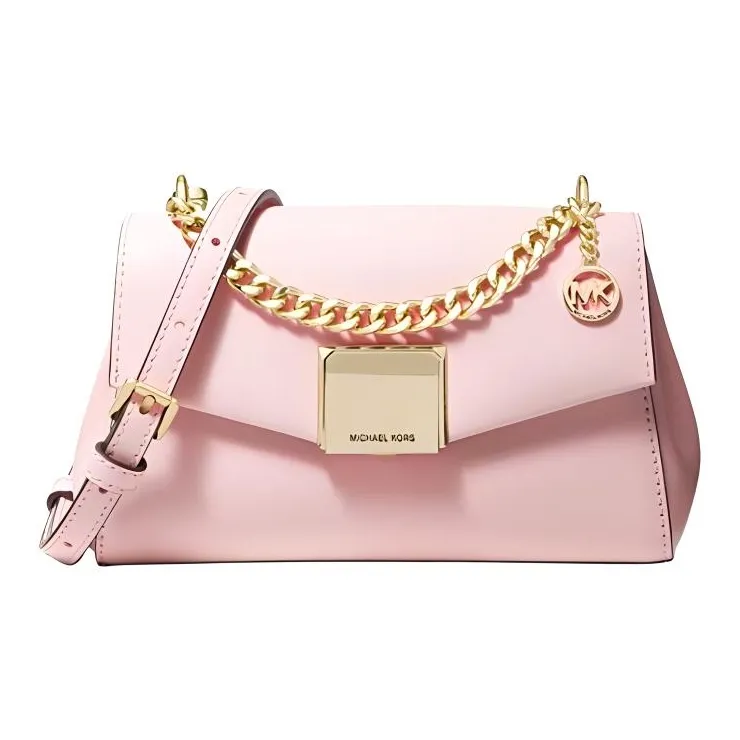 MICHAEL KORS Lita Leather Shoulder Bag Crossbody Bag Small Size Women's Cherry Blossom Pink-0