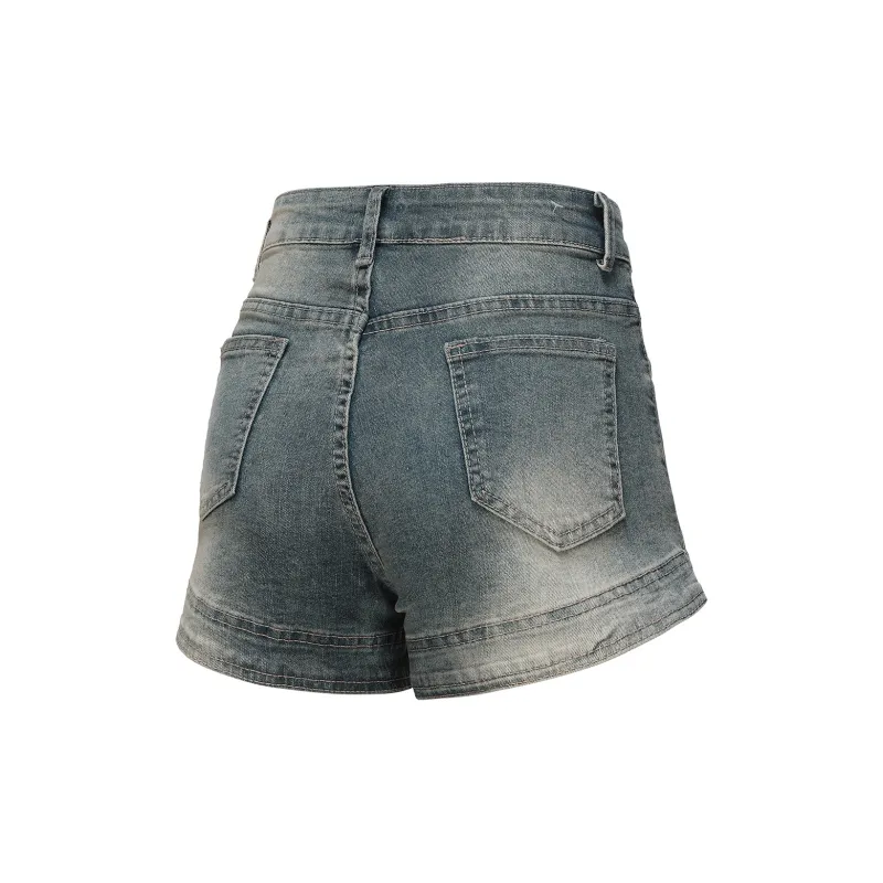 Beautiful Wardrobe Denim Shorts Women's Vintage Blue-1