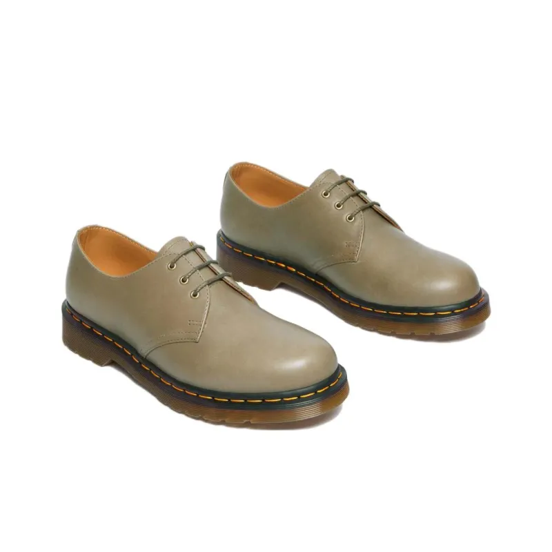 Dr.Martens 1461 Casual Leather Shoes Men's Olive-3