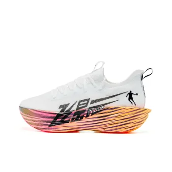 QIAODAN Flying Shadow PLAID 1.5 Running Shoes Women's Low Top Jordan White Neon Pink