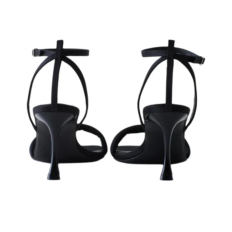 TIBI Hugh Strap Sandals Women's Black-4