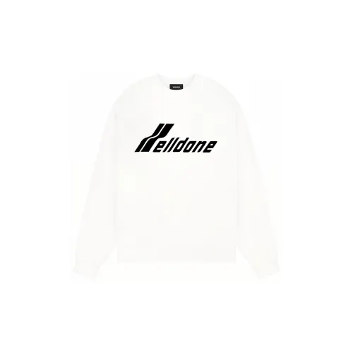 WE11DONE SS23 Sweatshirts Unisex White