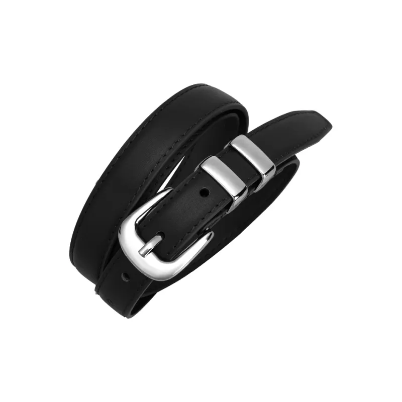 15 MINS Cow Leather Belts Women's Width 1.9cm-2