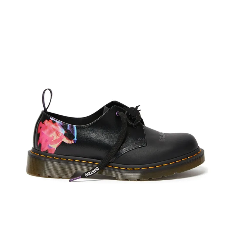 Dr.Martens Black Sabbath X Dr.Martens Crossover 1461 Retro Leather Printing Martin Boots Black Unisex-1