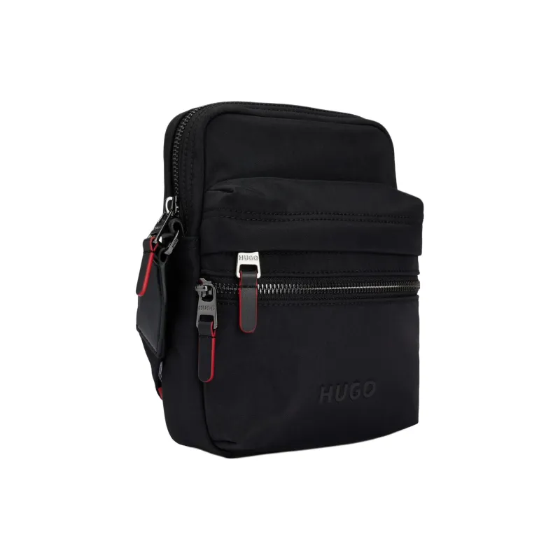 HUGO BOSS Nylon Reporter Bag Shoulder Bag Crossbody Bag Men's Black-1