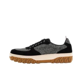 THOM BROWNE Low Top Laced Sneakers